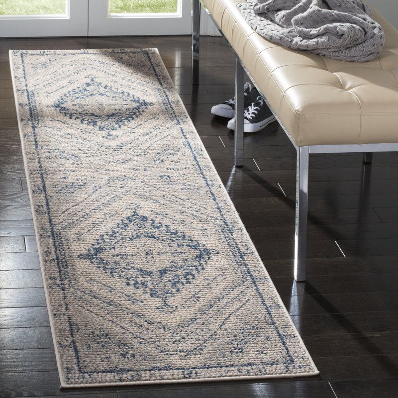 Fargo Navy/Ivory Area Rug Joss & Main